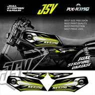Stiker Motor YAMAHA RX KING New Variasi SCORPIONS Striping Sticker Lis Aksesoris Original Cobra Carb