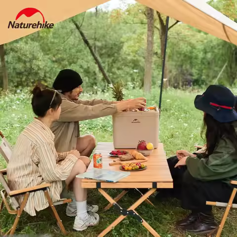Naturehike 13L/24L/33L Outdoor Insulation Box 3 In 1 Food Drink Cooler Box Camping Portable Antibact