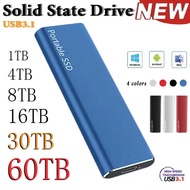 SSD External Hard Drive 1TB 2TB High Speed Solid State Hard Disk Type-C USB 3.0 Electronics for Laptop/Phone