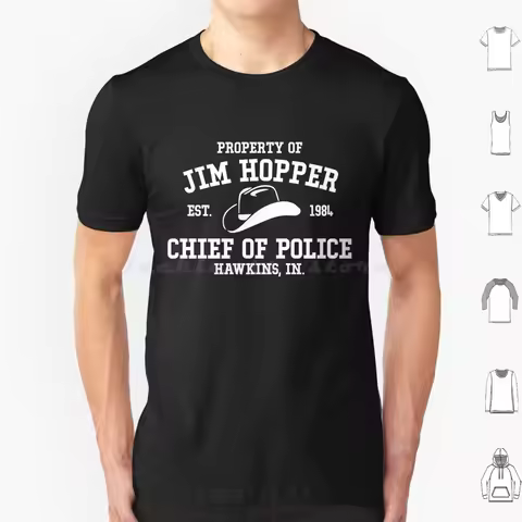 Jim Hopper-T Shirt Men Women Kids 6xl Jim Hopper Chief Hopper Demogorgon Hawkins Indiana Mike And El