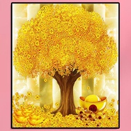 Diamond Painting Money Tree 5D Full Round Drill Rhinestone DIY Wall Handicraft ！