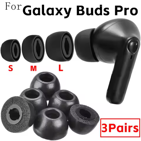3-1Pairs Soft Silicone Ear Tips Anti-drop Replacement Earbuds for Samsung Galaxy Buds Pro Headphone