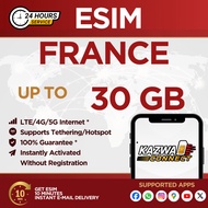 eSIM  France 3/5/10/20 GB Data | 15/30 Days | eSIM Roaming | eSIM Travel