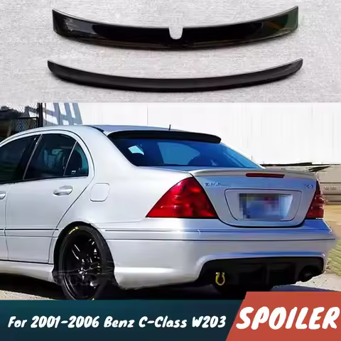 For 2001-2006 Benz C-Class W203 C180 200 260 320 C55 Car Rear Trunk Lid/Rear Windshield Spoiler Wing