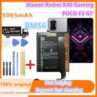 Orginal New xiaomi BM56 Battery For Xiaomi Redmi K40 Gaming POCO F3 GT  Battery 5065mAh +Tools Free