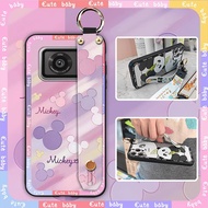 Cartoon Cute Phone Case For Sharp Aquos R6/SH-51B/P6/R6G Lanyard Phone pouch Back Cover Wristband Du