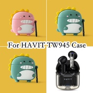 【imamura】For HAVIT TW945 Case Creative Cartoons for HAVIT TW945 Casing Soft Earphone Case Cover