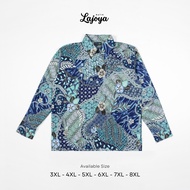 KEMEJA LA JOYA men's batik shirt BIG size XXXL XXXXL XXXXXL XXXXXXL XXXXXXXL XXXXXXXXL jumbo batik s