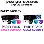 P'Sang Party Pack Buttercup Condom (3 Pcs) psang Zero 1+1+1 Bubblegum Big G Dot 避孕套 安全套