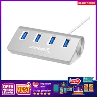 [sgstock] Sabrent Premium 4 Port Aluminum USB 3.0 Hub (30" Cable) for iMac, MacBook, MacBook Pro, Ma
