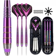 3 pieces Steel Tip Dart Pin 24 grams Professional Brass Darts with Plastic dart case