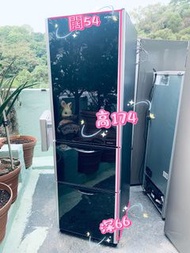 Hitachi 日立 三門雪櫃 (右門鉸) RSG-32E 黑影玻璃 變頻式壓縮機 315公升 