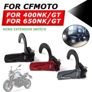 For CFMOTO 650GT 400GT 650 GT 400 NK 400NK 650NK Motorcycle Left Horn Switch Extension Button Auxili