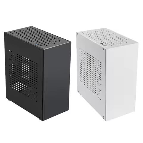 Mini ITX Case, SFF Small Form Factor PC Case Supports GPU Graphics Card, fit FLEX-Small 1U Power Sup