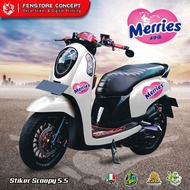 Stiker Motor Scoopy 2021 Keren - Stiker Scoopy Lagi Viral 2021 - Stiker Striping Scoopy Cheetos Terkeren