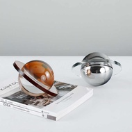 Modern Simple Light Luxury Crystal Planet Decoration Creative Geometric UFO Decoration Model Room So
