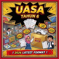 [CHEAPEST IN SHOPEE] UASA Tahun 6 Format Sebenar 2026 BM BI Matematik Sains + Skema Jawapan PDF