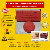 [Rubber Only]Laser Rubber Stamp , (Name Chop, Company Chop, Address Chop & Bank Chop)