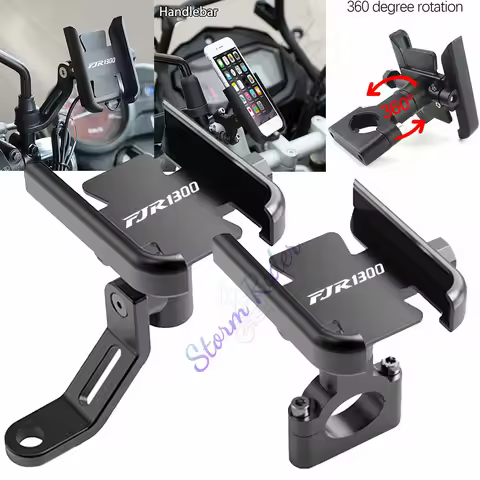 For YAMAHA FJR 1300 FJR1300 FJR1200 2006-2021 Aluminum Bicycle Mobile Phone Holder Handlebar GPS Sta
