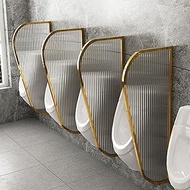 YHWKGZ Urinal Baffle, Wall Mounted Urinal Partition, Glass Screen Waterproof Panel, Toilet Partition,privacy Screen Partition, Suitable For Schools And Public Places (Size : 1Pcs)