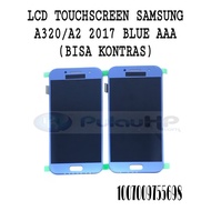 LCD &amp; TOUCHSCREEN SAMSUNG A320/A3 2017 BLUE AAA (BISA KONTRAS)