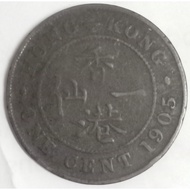 Ancient Coin 1 Cent - Edward VII Year 1905 100% Authentics