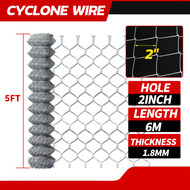Galvanized Cyclone Wire Mesh Roll Fence Chain Link Design Pvc Coated  Mesh Wire Net Gate Door Fence