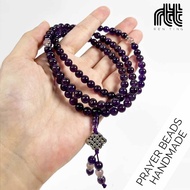 |Ren Ting|SG Seller| Amethyst Mala 108 Beads (6mm) Meditation Mindfulness Chanting Buddhist Mantra