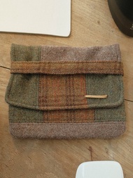 11吋筆電包電腦包 復古粗花ipad air平板內膽保護套收納包