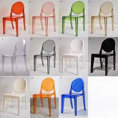 Wholesale Victorian Banquet Crystal Plastic Rental Clear Acrylic Transparent Ghost Hotel Chair for E