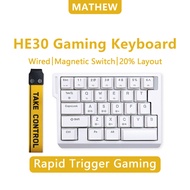 ZUOYA HE30 Magnetic Switch Mechanical Keyboard One-handed RGB Backlight Rapid Trigger E-sports Gamer