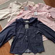 KEMEJA Alaia Shirt | Coquette Shirt | SHIRT Wanita | Denim Shirt | Top Wanita