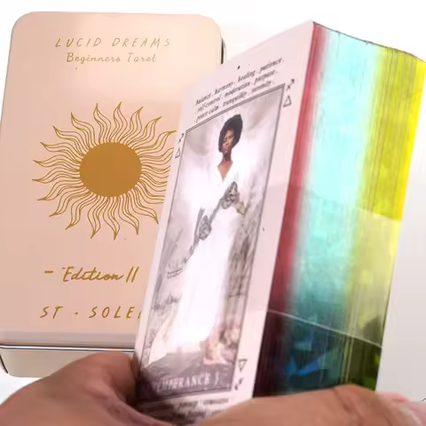 Mini Lucid Dream Beginners Tarot Pocket Deck 78-card New Guilded Edges Tin Box