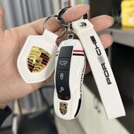 Porsche Key Shell Cayenne Macan Panamera 718 Taycan911 Pure White Key Case Key Cover Restoration