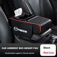 Multifunctional With Cup Holder Car Seat Armrest Storage Box Soft Elbow Cushion Universal Auto Cente