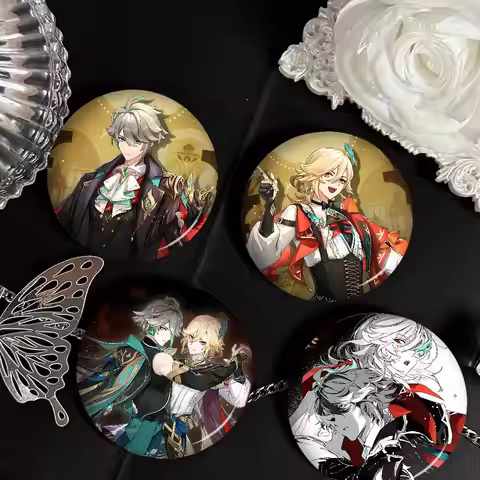 Genshin Impact Kaveh Alhaitham Customizable Soft Button Pin For Women Creative Jewelry Funny Badge C