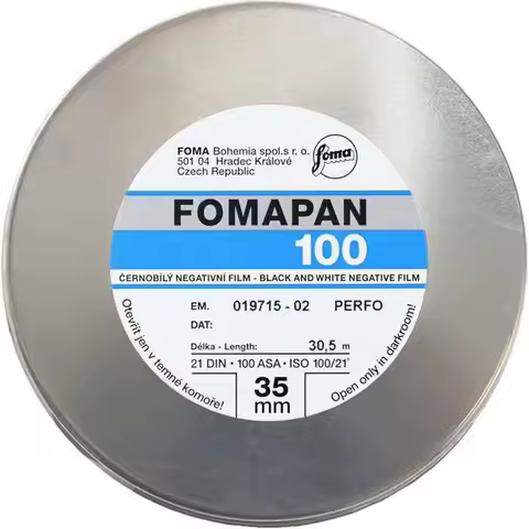 FOMAPAN 100/200/400 30.5 m 135 Black And White Disc Film Czech Reverse disc Packaging Disc (Shelf li