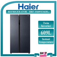 Haier 609L Twin Inverter Refrigerator HRF-IS609XM(BL) Peti Sejuk with Multi Airflow Technology