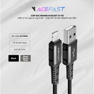Acefast Cable L.I.G.H.T.N.I.N.G (1.2M) - C1-02 Cable Supports Fast Charging (Up to 2.4A) While Overh