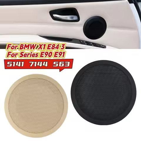 For BMW X1 E84 10-15 For BMW 3 Series E90 E91 05-12 Front Rear Interior Door Loudspeaker Cover Black
