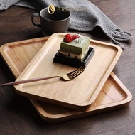 BREWISH Barista Japanese Wooden Saucer Tray Coffee Milk Plate Food Dish Cake Display Style Sushi Woo
