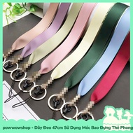 [Available in Vietnam - Express] 47cm Fabric Strap, Simple Style, Solid Color, Tie to Phone or Card
