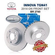 Original Bendix Disc Rotor Front Set [BR2740] - Toyota Innova TGN41 Front Disc Rotor Pair