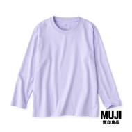 มูจิ เสื้อยืดคอกลมแขนยาว เด็ก - MUJI Crew Necks Long Sleeve T-Shirt (Kids 110-150)