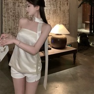 EXTREMELY BEAUTIFUL SIMPLE SILK TUBE SHIRT tube top
