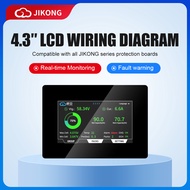 JK BMS 4.3 Inch LCD Display Smart BMs Voltmeter Battery Power Indicator BMs Monitor Smart Screen