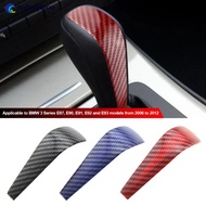 NOBELJIAOO Car Gear Shift Knob Sticker Trim Carbon Fiber Decoration Cover for BMW 3Series E87 E90 E9