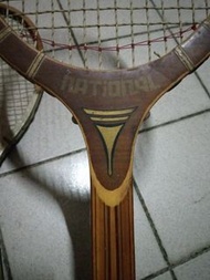 80年代古董木製網球拍收藏品 national NSG