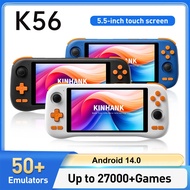K56 Android 14 Retro Handheld Game Console 5.5 inch Touch Screen With WiFi 50+ Emulators Video Game 