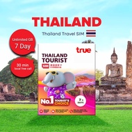Thailand SIM Card Local Telco 【15~100MBPS 4G/5G High Speed】【TRUEMOVE 7 Days Unlimited Data】Travel Pr